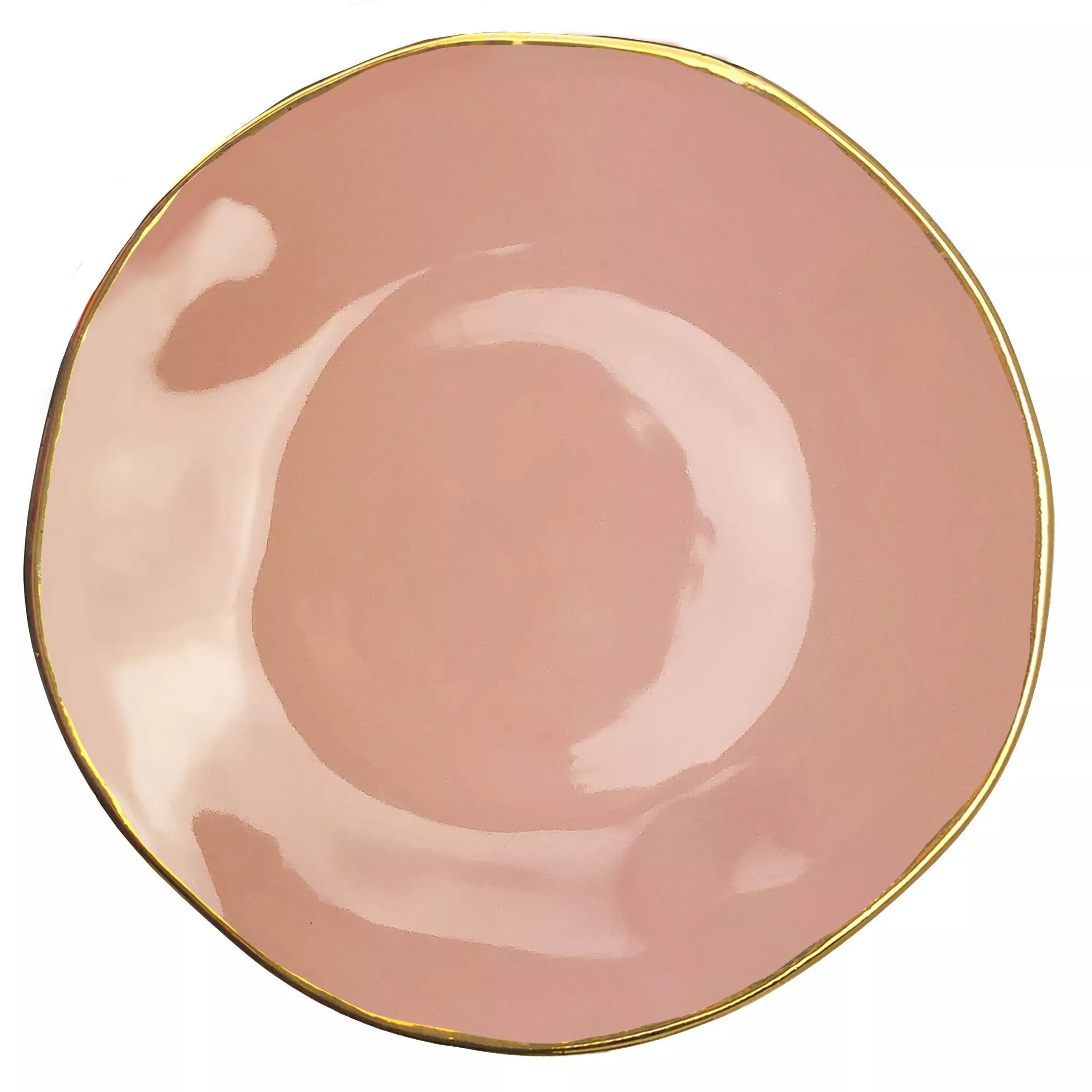 ARCUCCI MATERIA ORO - JUEGO DE 6 PLATOS DE MESA - Rosa